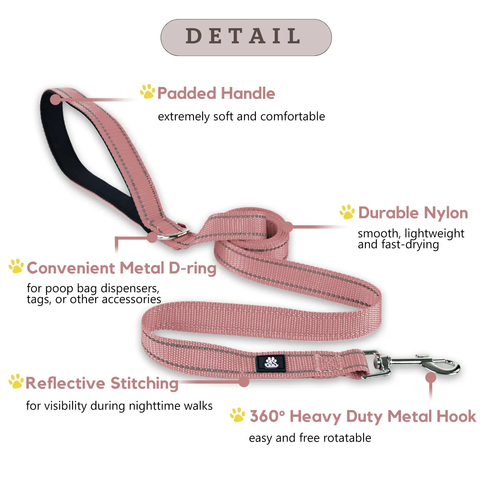 Reflective Comfort: Adjustable Neoprene Dog Collar and Leash Set for All Breeds