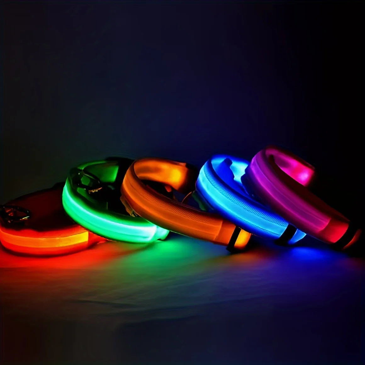 Illuminate Your Dog's Safety with Our Reflective LED Dog Collar - Durable, Stylish, and Perfect for Small to Medium Breeds