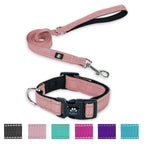Reflective Comfort: Adjustable Neoprene Dog Collar and Leash Set for All Breeds